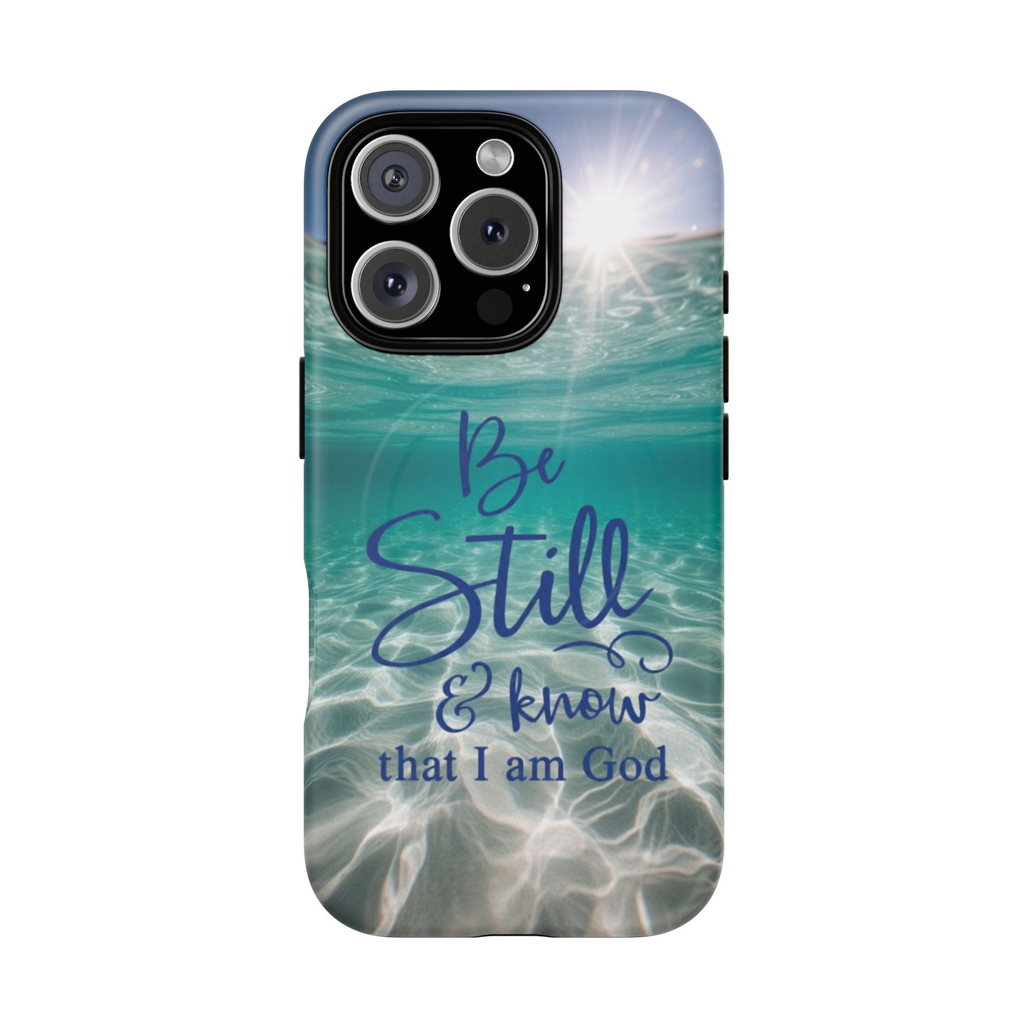 iPhone Tough Magnetic Case — "God Guides and Strengthens You" Angel Feathers Design