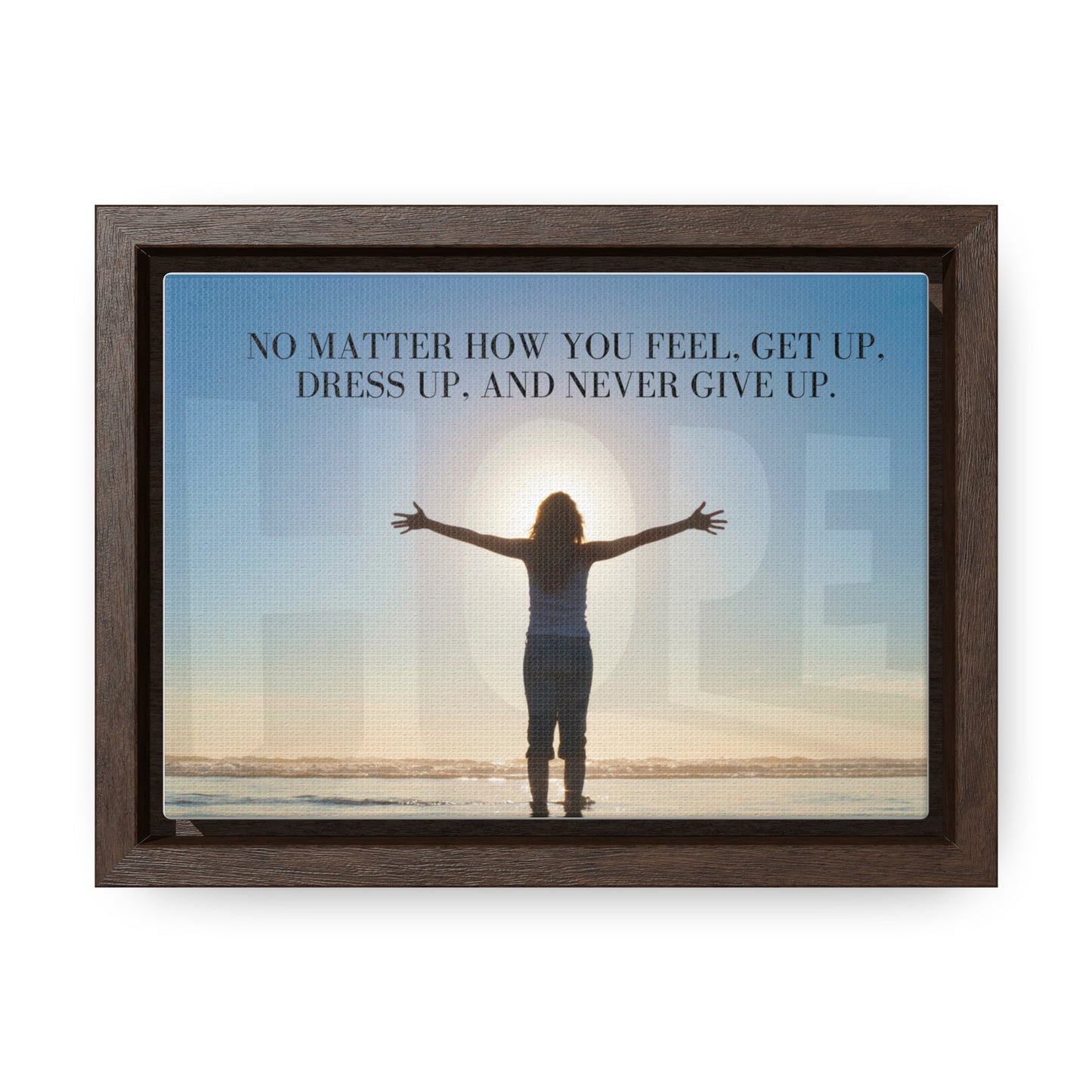 Our Southern Sass Collection - Never Give Up - Gallery Canvas Wraps, Horizontal Frame