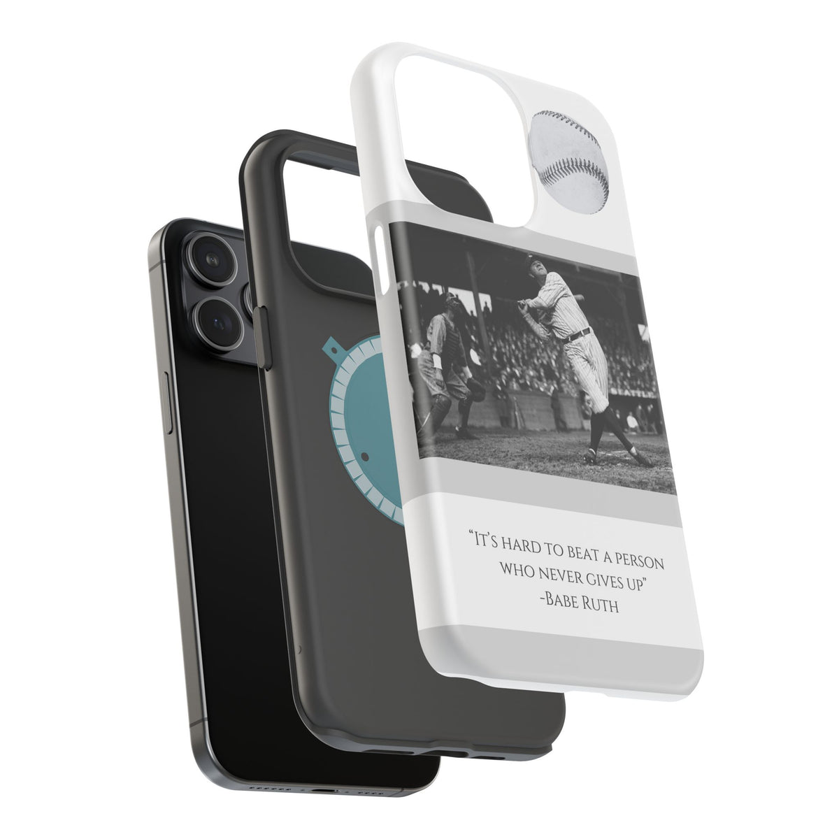 Babe Ruth Baseball Quote Phone Case — Magnetic Impact-Resistant Cover