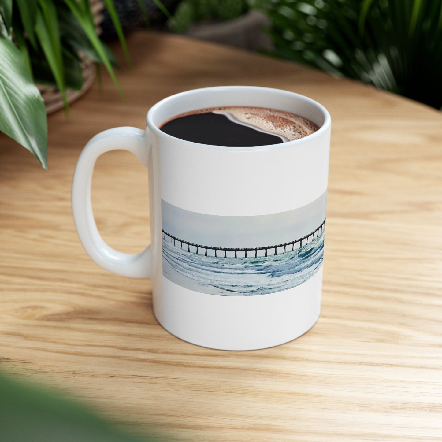 Panoramic Pier - Ceramic Mug, (11oz, 15oz)