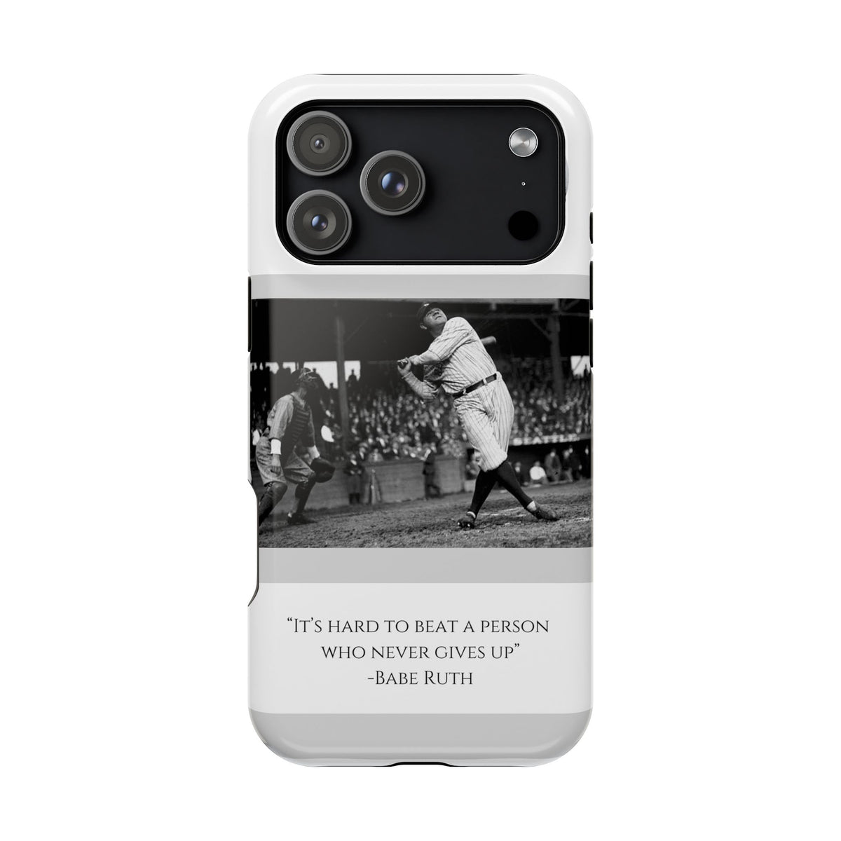 Babe Ruth Baseball Quote Phone Case — Magnetic Impact-Resistant Cover