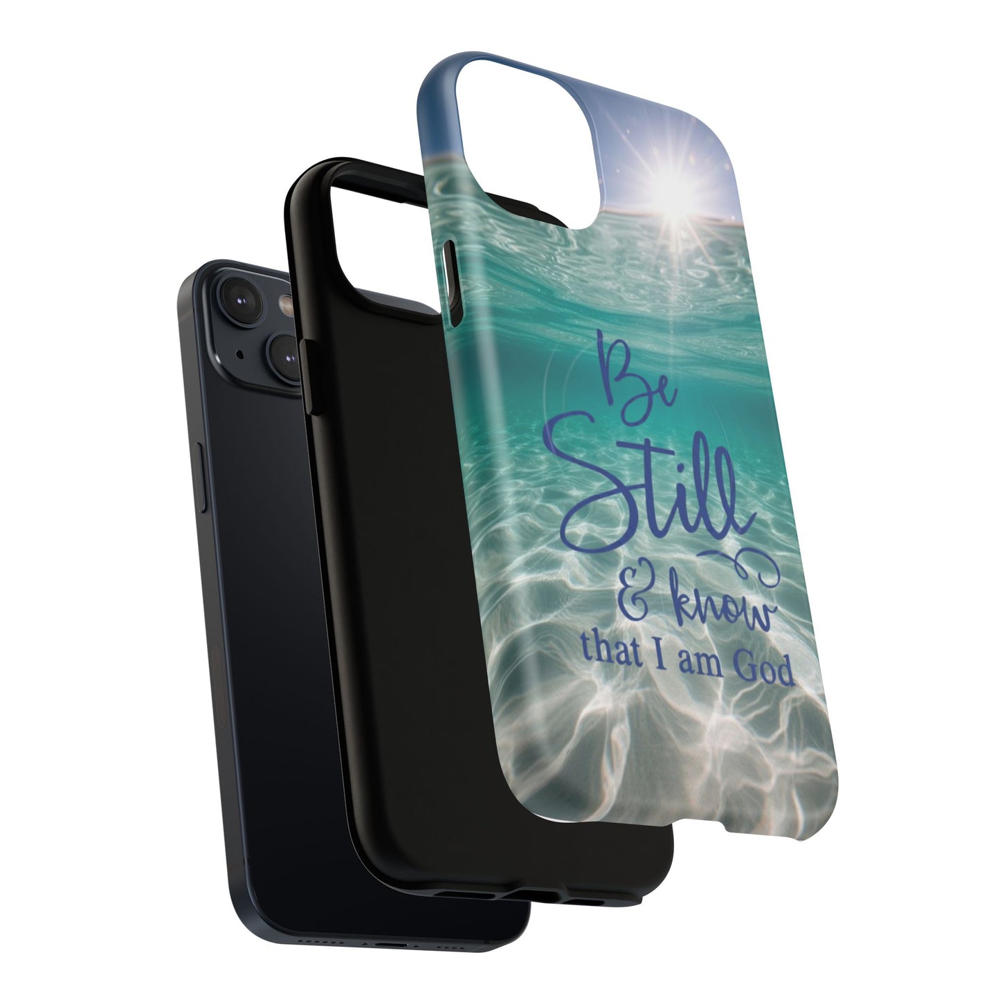 iPhone Tough Magnetic Case — "God Guides and Strengthens You" Angel Feathers Design