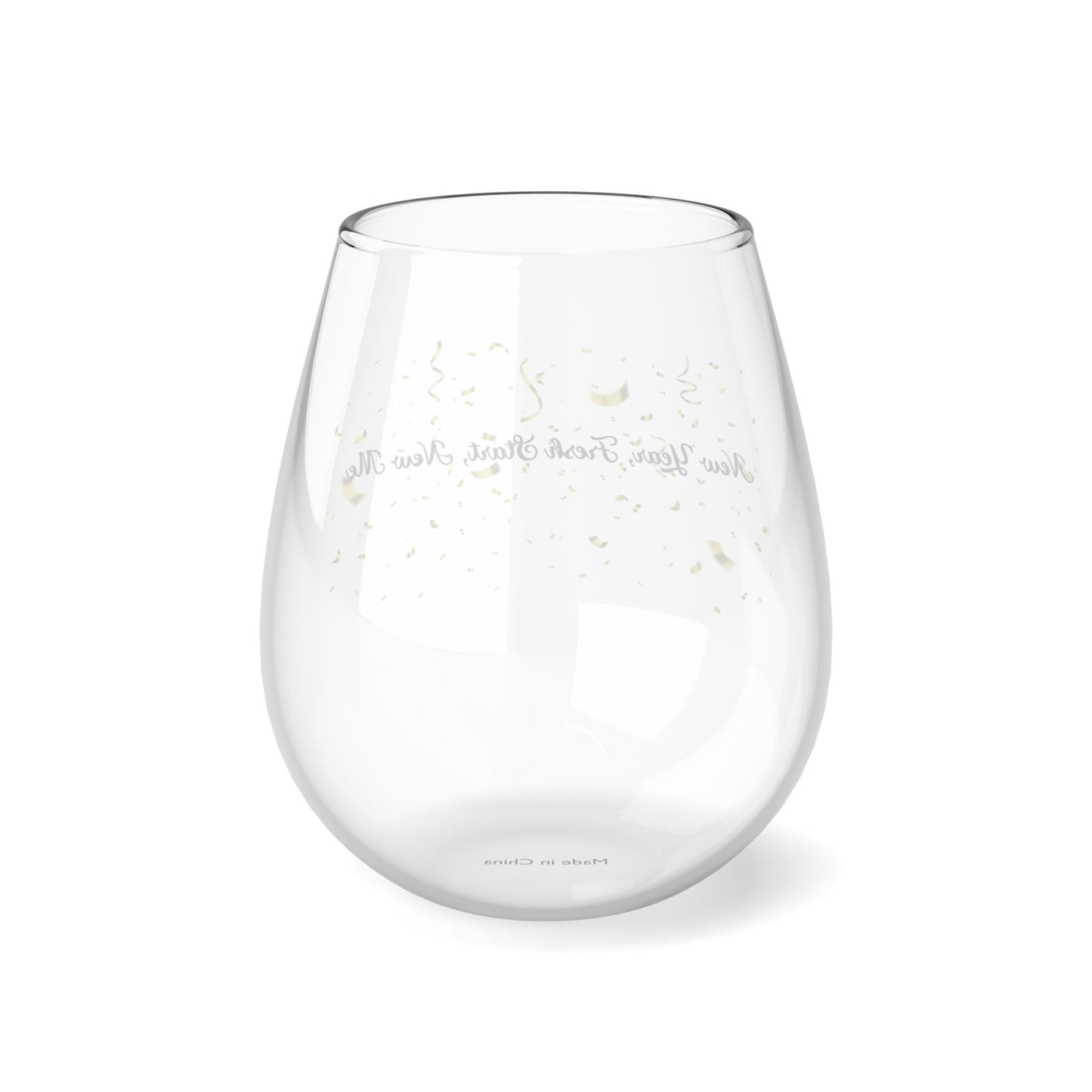 Our Southern Sass Collection " New Year, New Me" - Stemless Wine Glass, 11.75oz