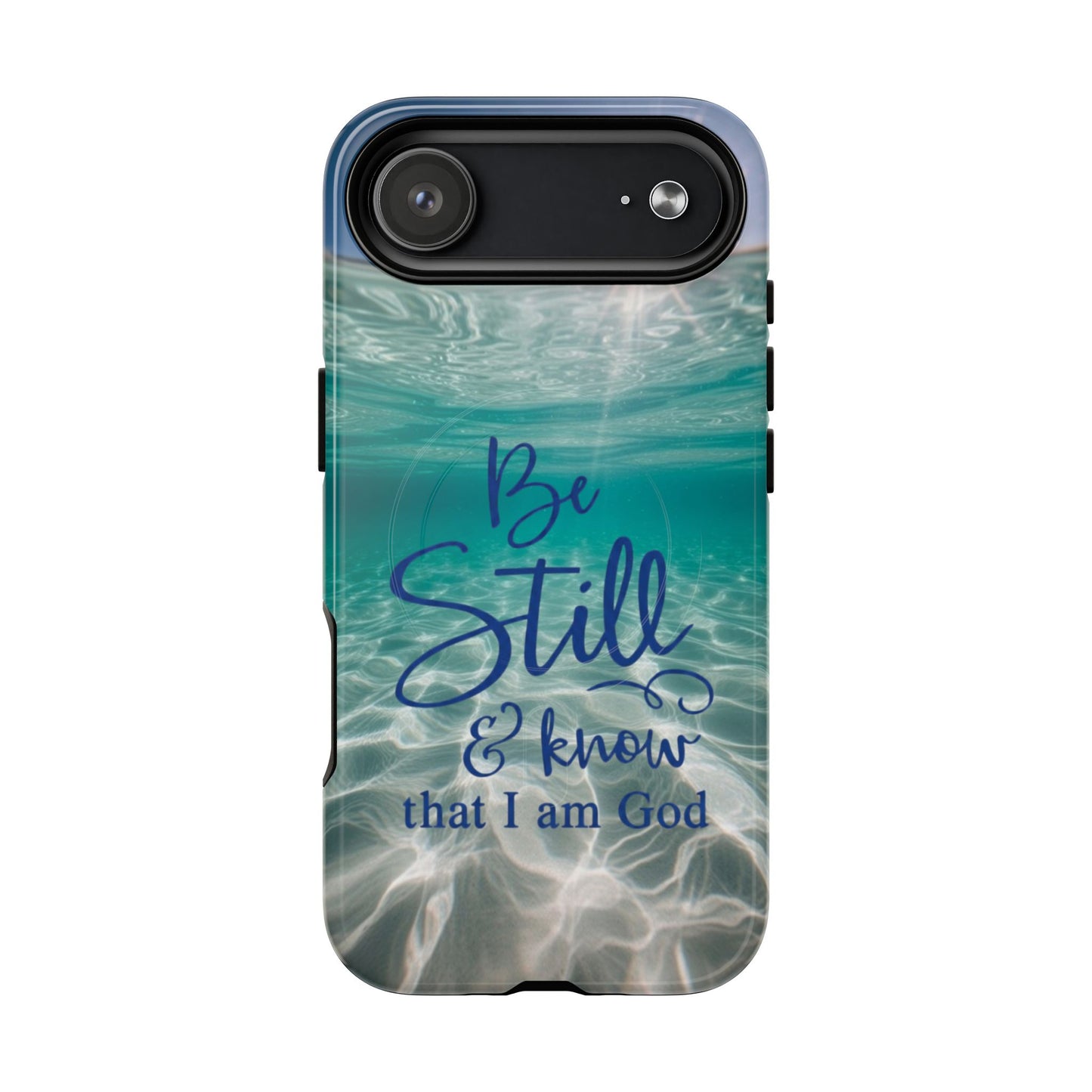 iPhone Tough Magnetic Case — "God Guides and Strengthens You" Angel Feathers Design
