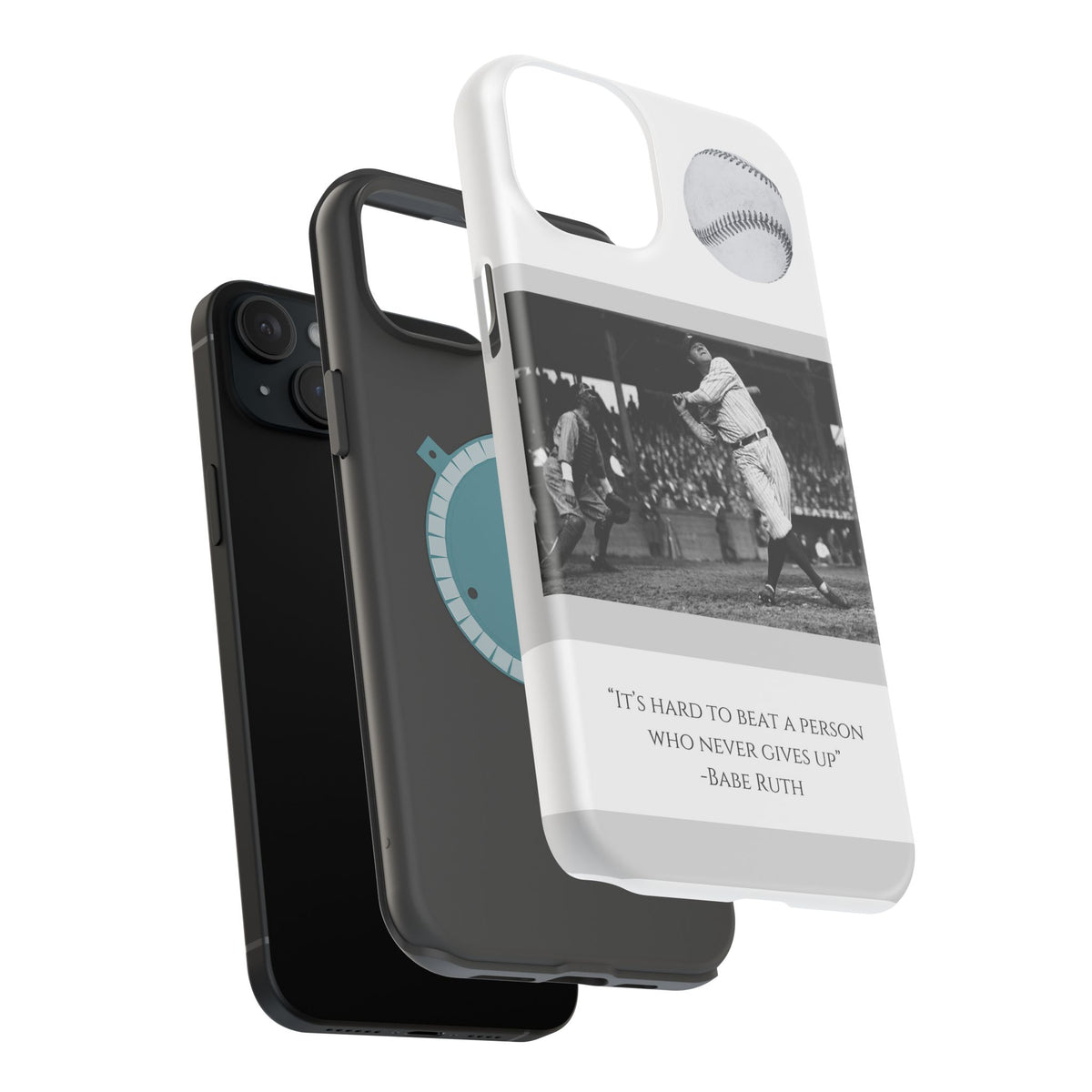 Babe Ruth Baseball Quote Phone Case — Magnetic Impact-Resistant Cover