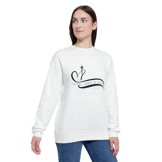 Our Southern Sass Collection - Faith Hope Love - Drop Shoulder Sweatshirt