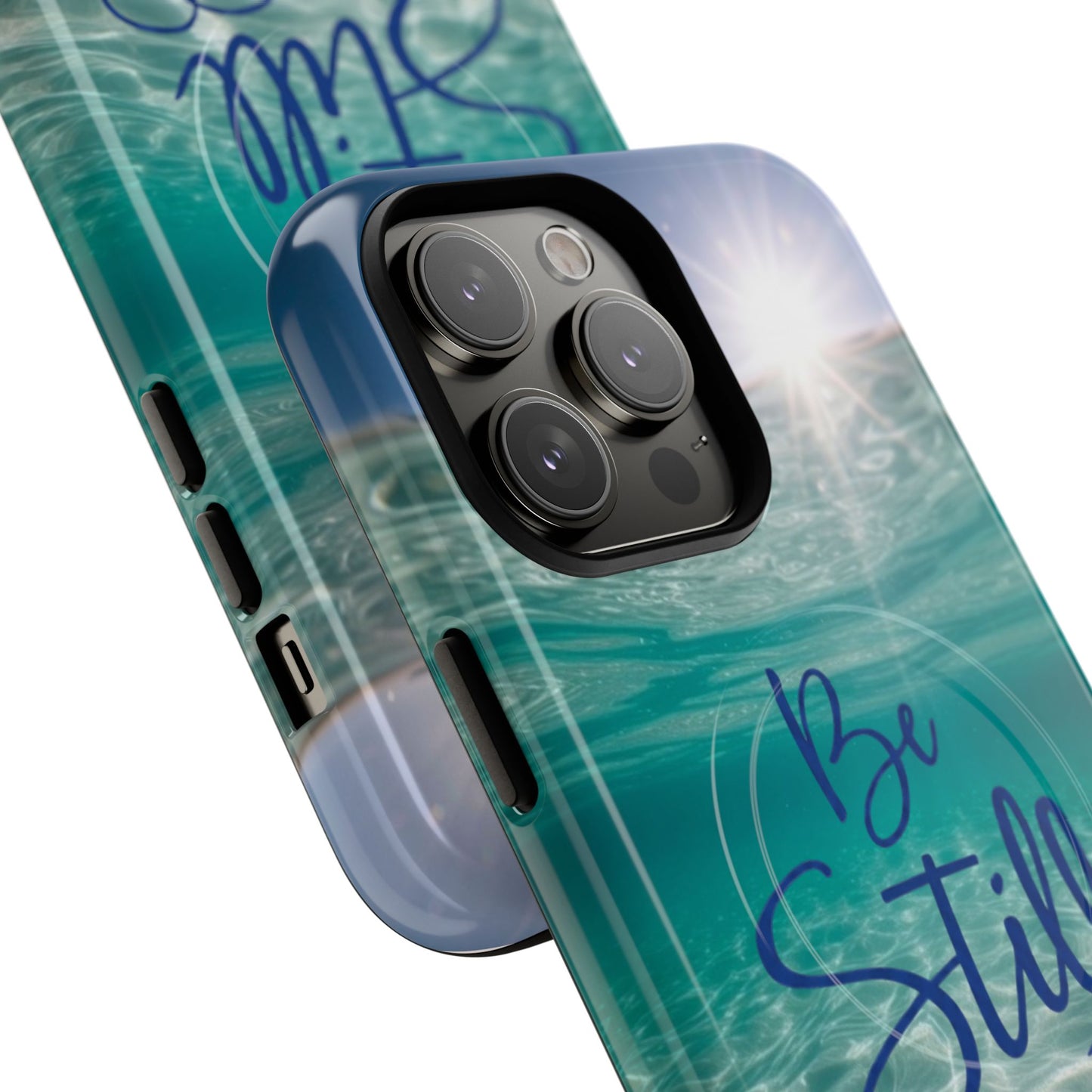 iPhone Tough Magnetic Case — "God Guides and Strengthens You" Angel Feathers Design