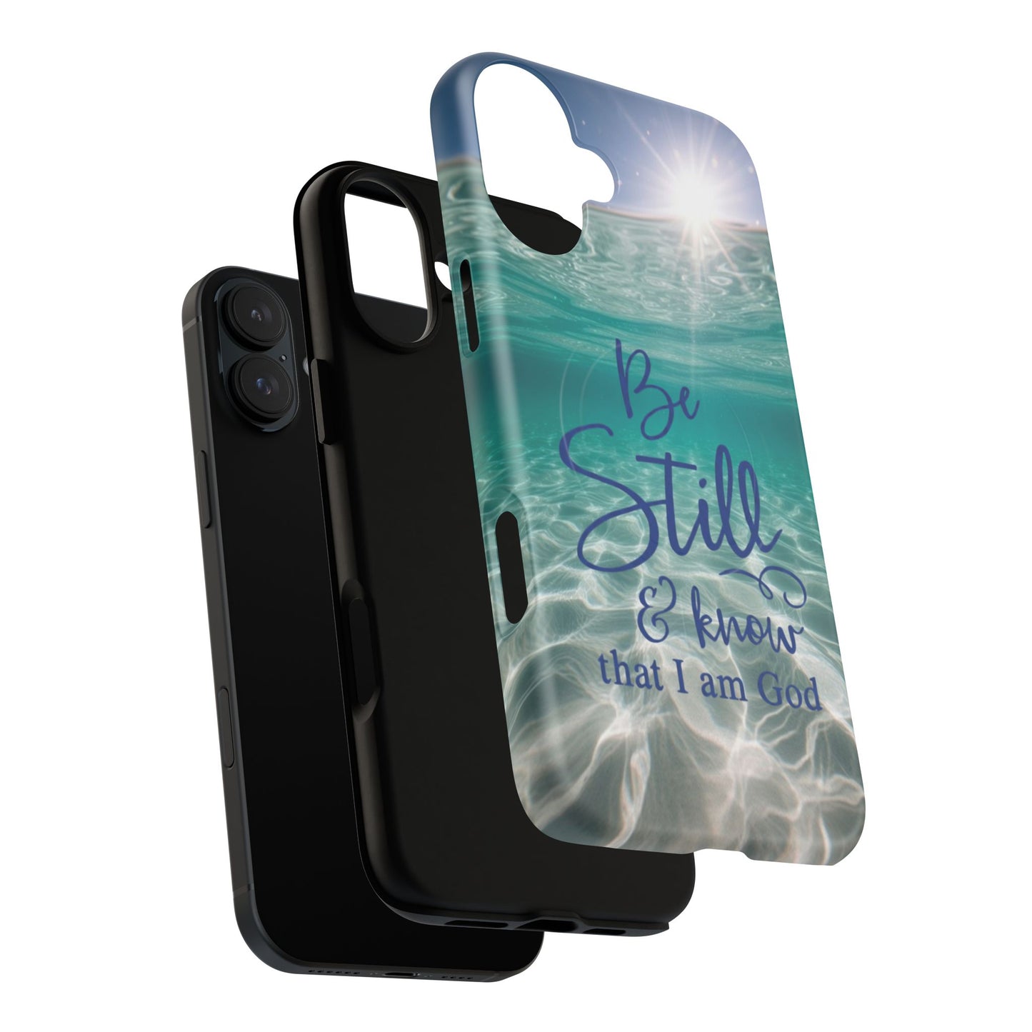iPhone Tough Magnetic Case — "God Guides and Strengthens You" Angel Feathers Design