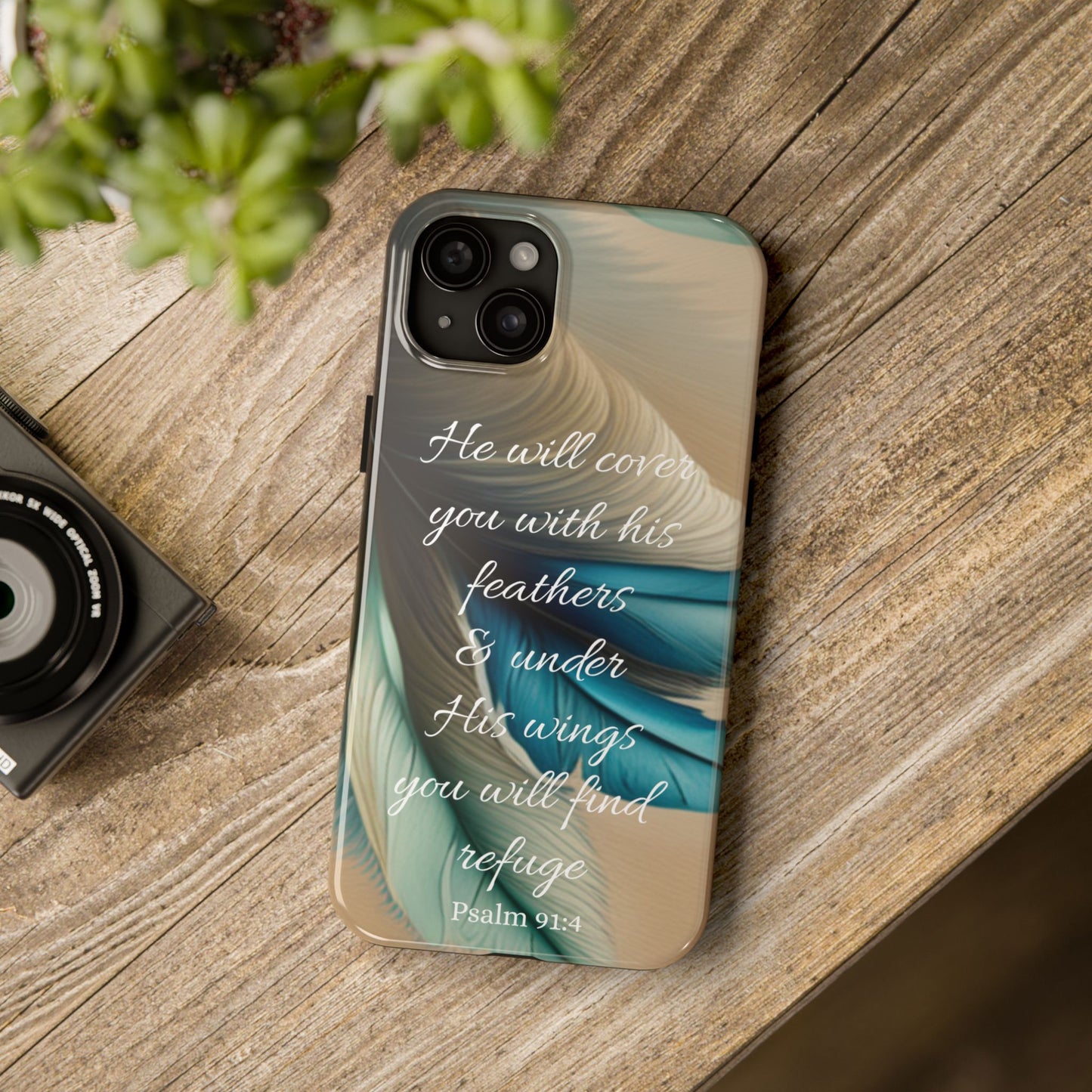 Under His Wing you will find Refuge- Tough Phone Cases