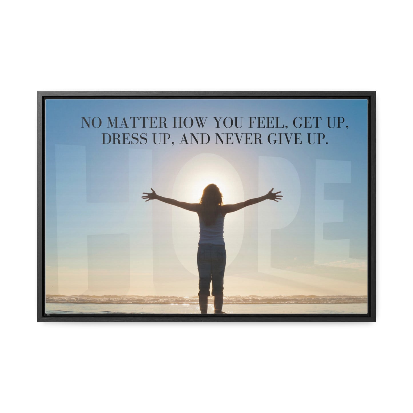 Our Southern Sass Collection - Never Give Up - Gallery Canvas Wraps, Horizontal Frame