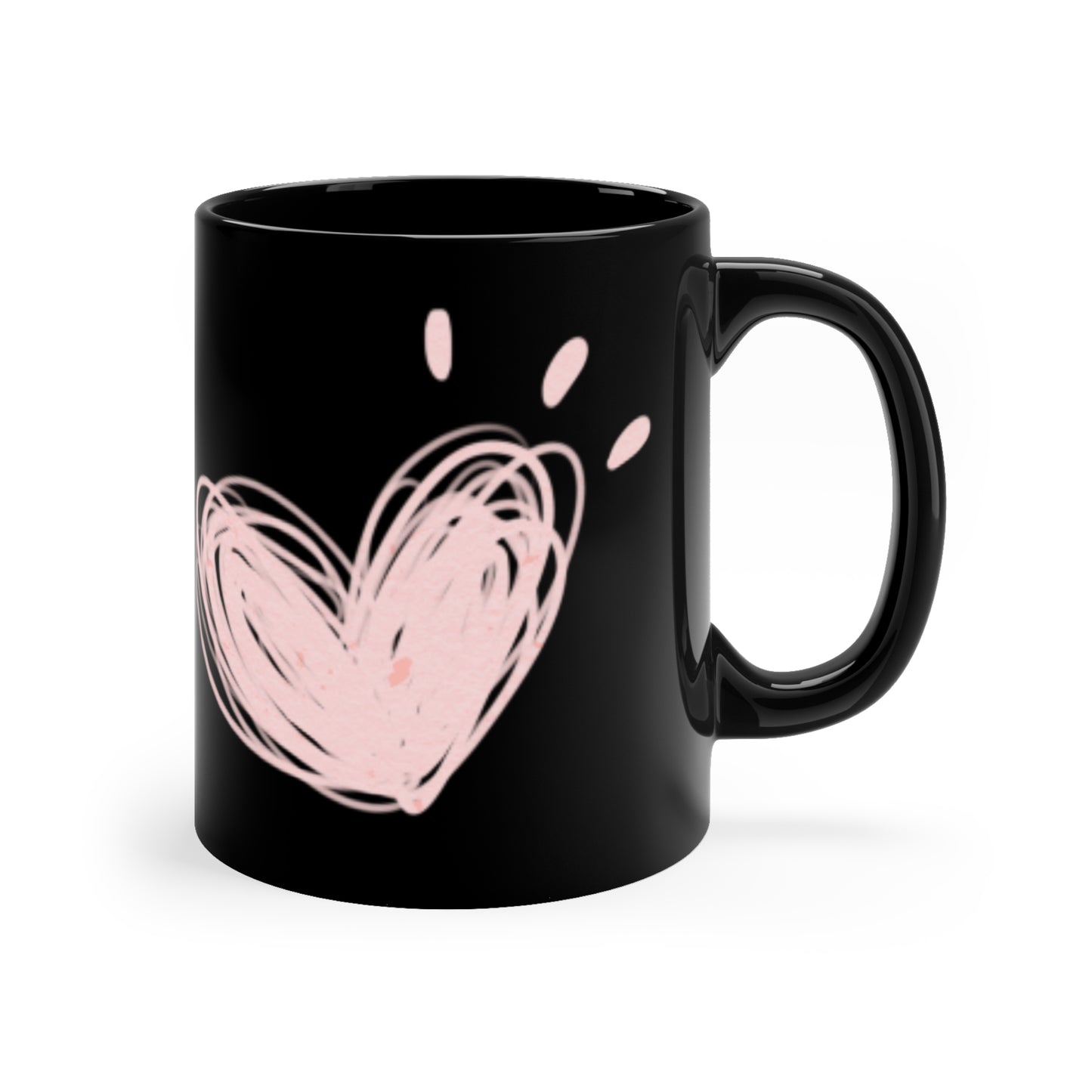 Black Coffee 'Heart overflowing' -Part of our Southern Sass Collection ©Mug, 11oz