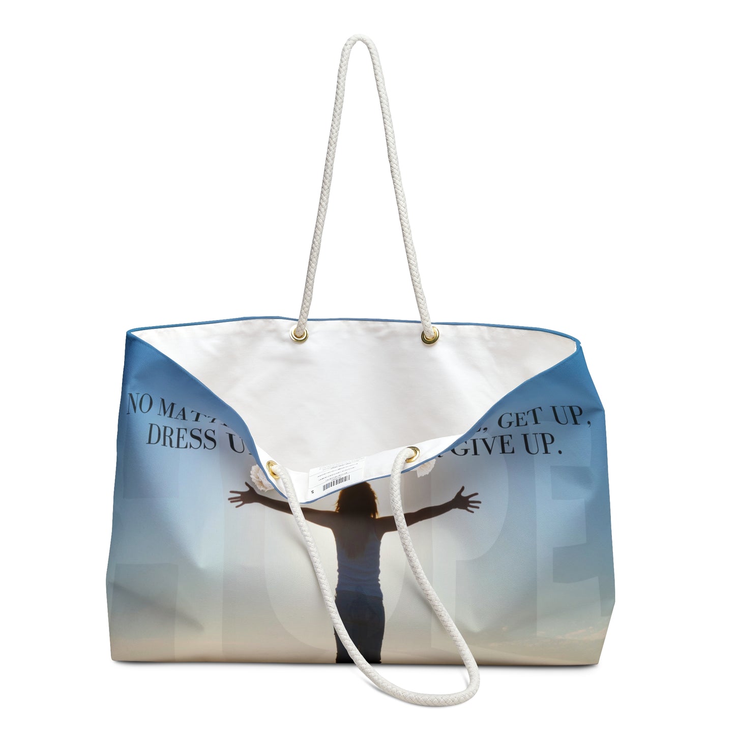 An Angel Feathers Original - Never Give Up - Weekender Bag