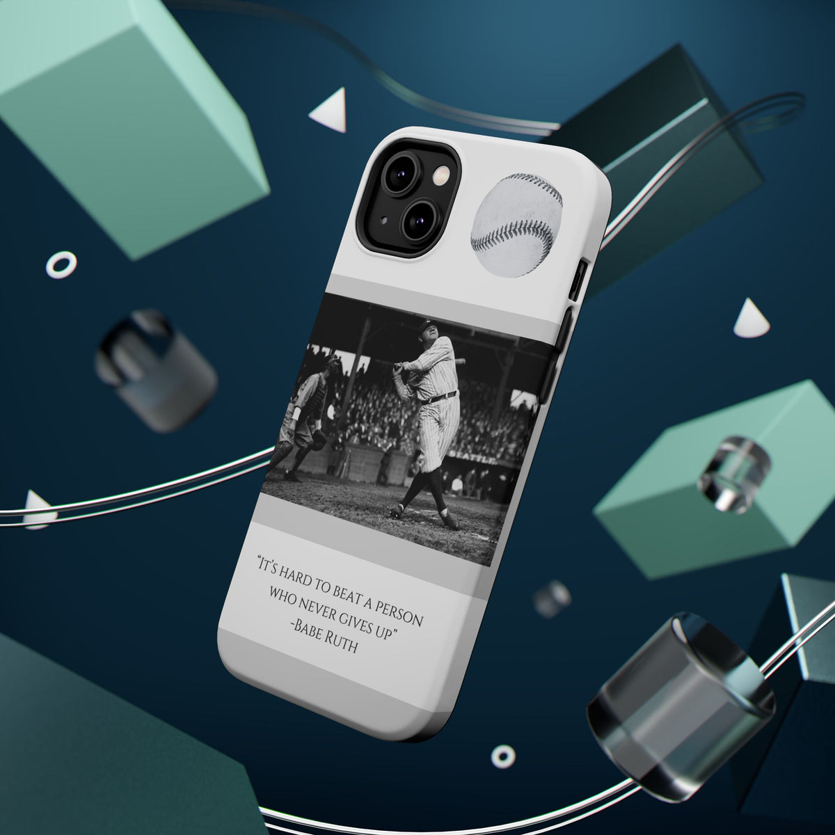 Babe Ruth Baseball Quote Phone Case — Magnetic Impact-Resistant Cover