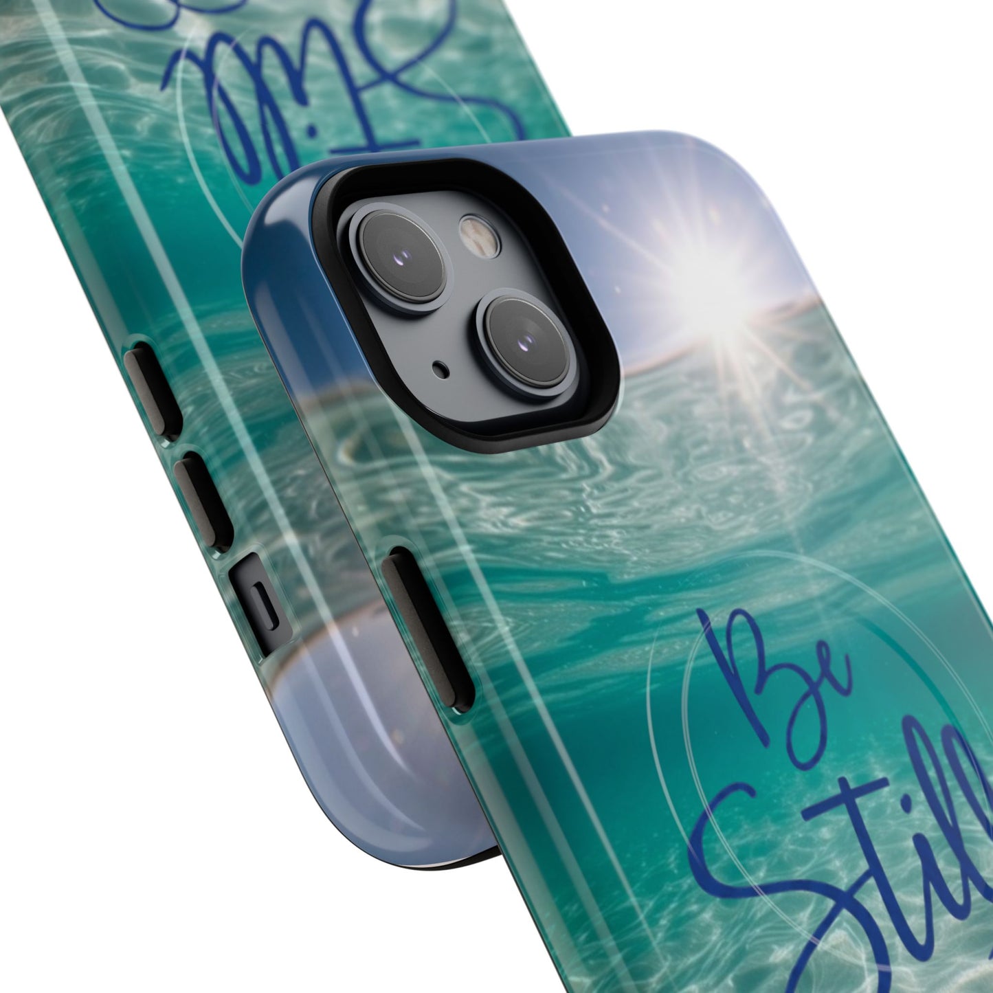 iPhone Tough Magnetic Case — "God Guides and Strengthens You" Angel Feathers Design