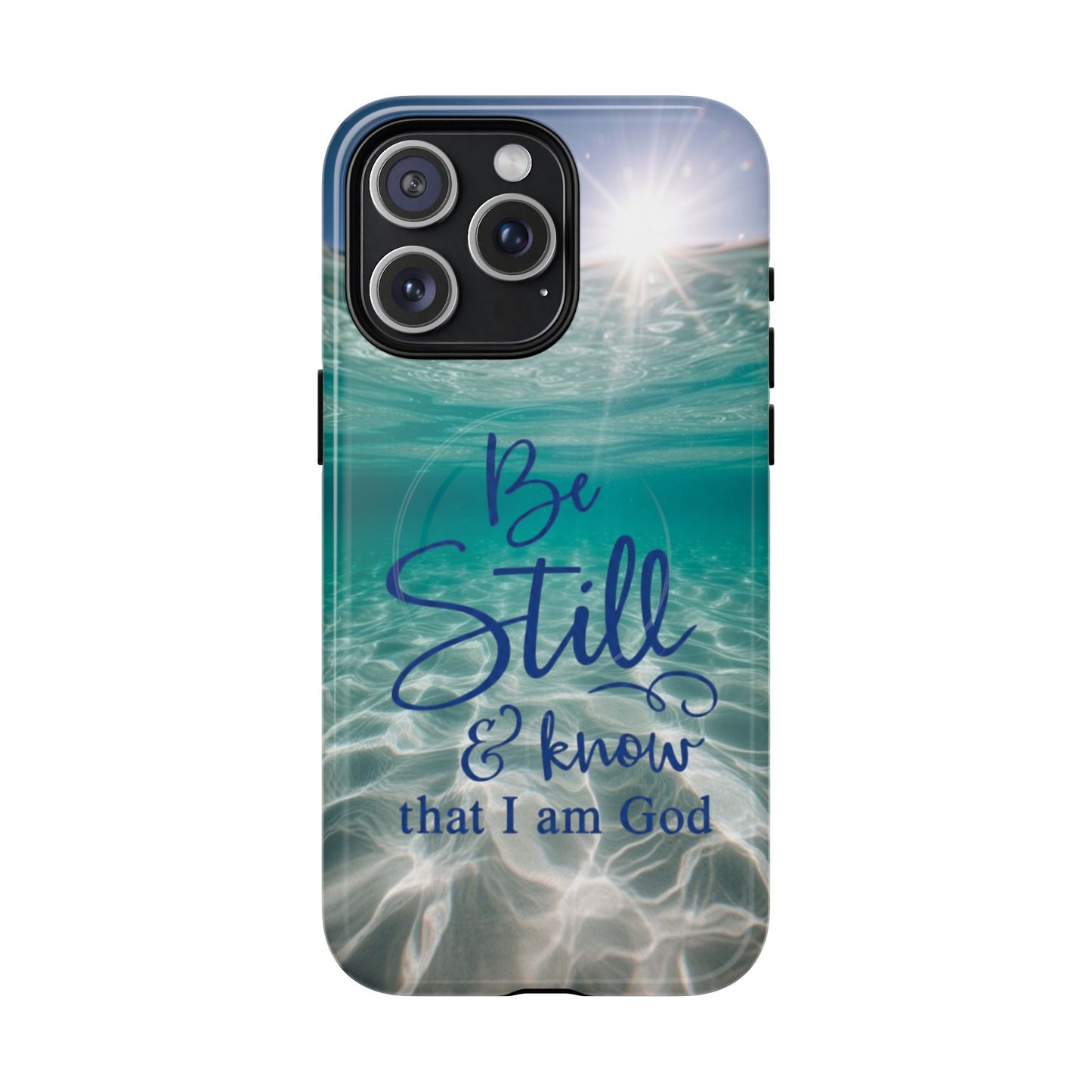 iPhone Tough Magnetic Case — "God Guides and Strengthens You" Angel Feathers Design