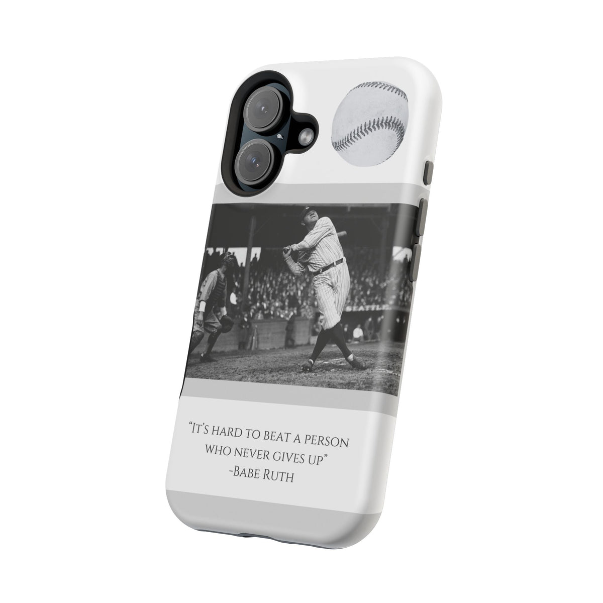 Babe Ruth Baseball Quote Phone Case — Magnetic Impact-Resistant Cover