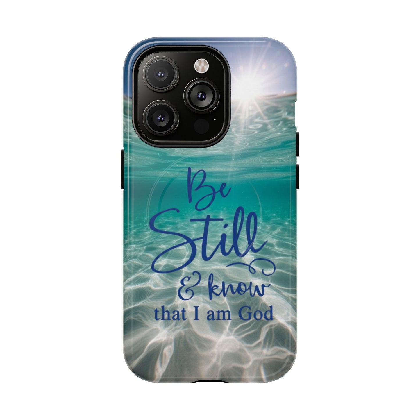 iPhone Tough Magnetic Case — "God Guides and Strengthens You" Angel Feathers Design