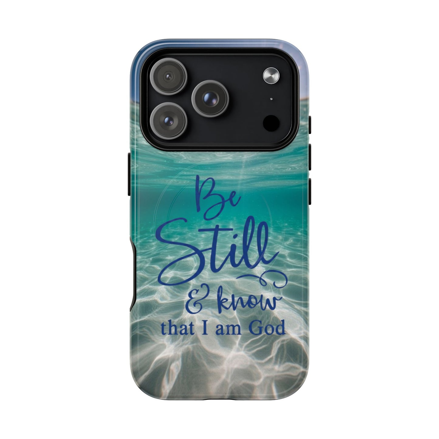 iPhone Tough Magnetic Case — "God Guides and Strengthens You" Angel Feathers Design