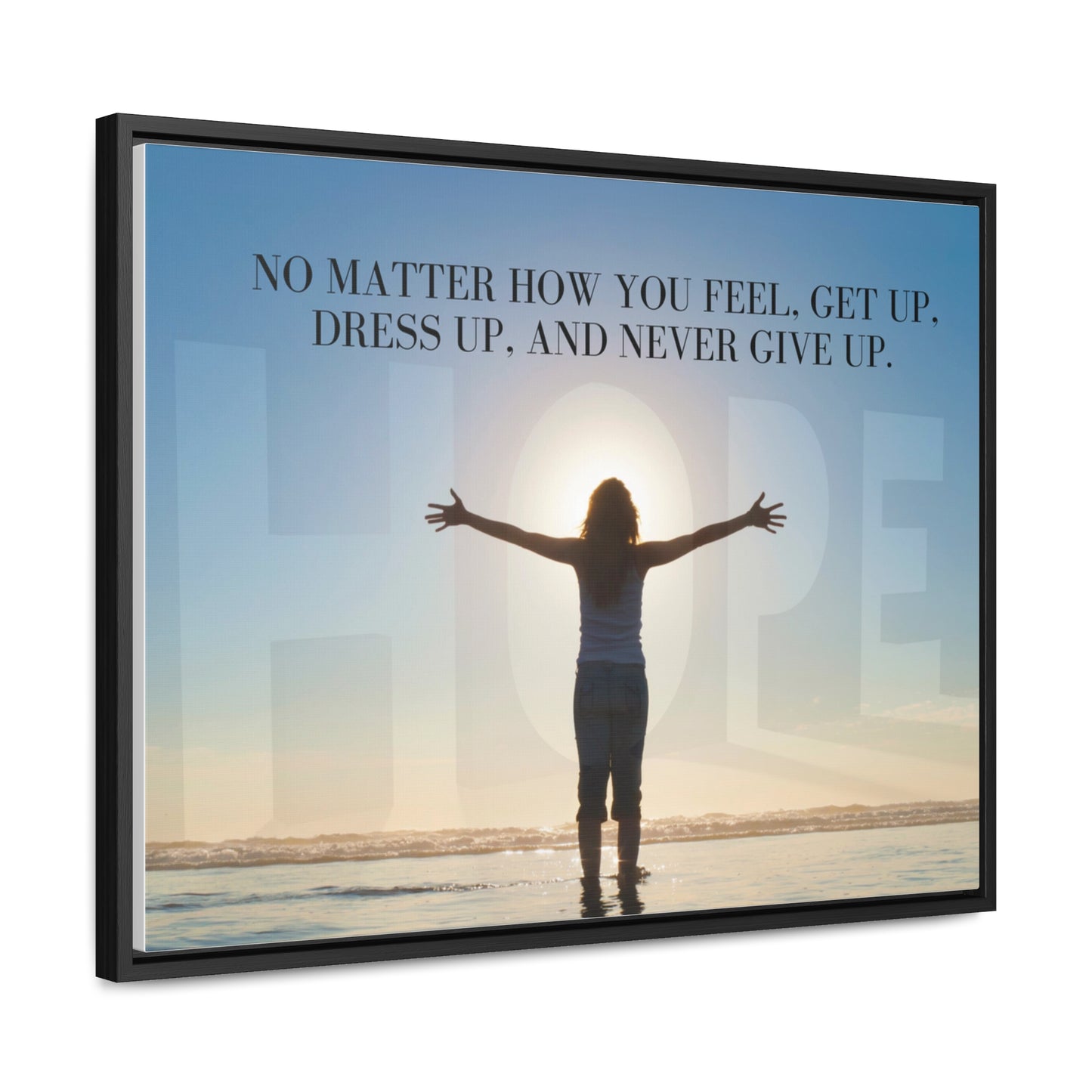 Our Southern Sass Collection - Never Give Up - Gallery Canvas Wraps, Horizontal Frame