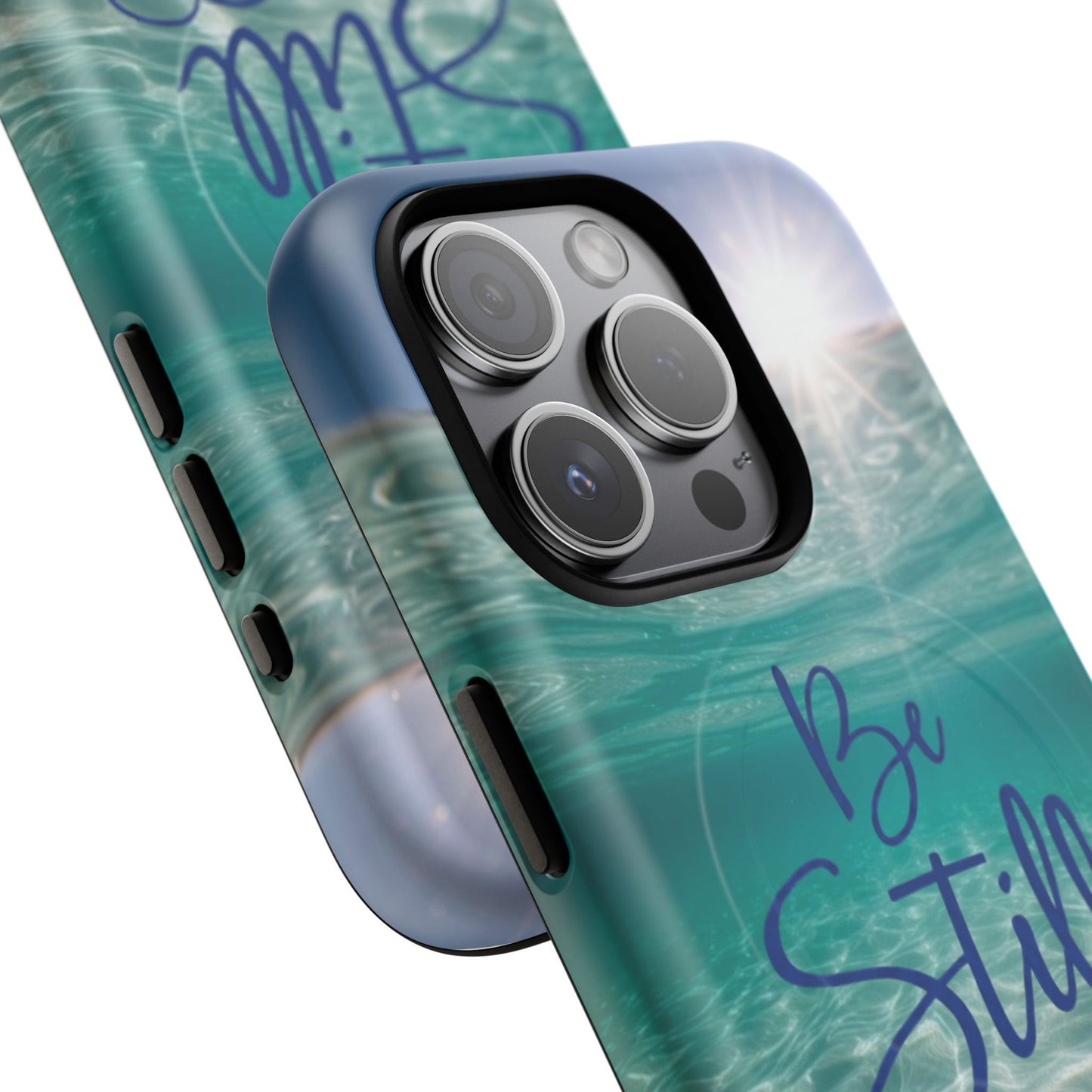iPhone Tough Magnetic Case — "God Guides and Strengthens You" Angel Feathers Design