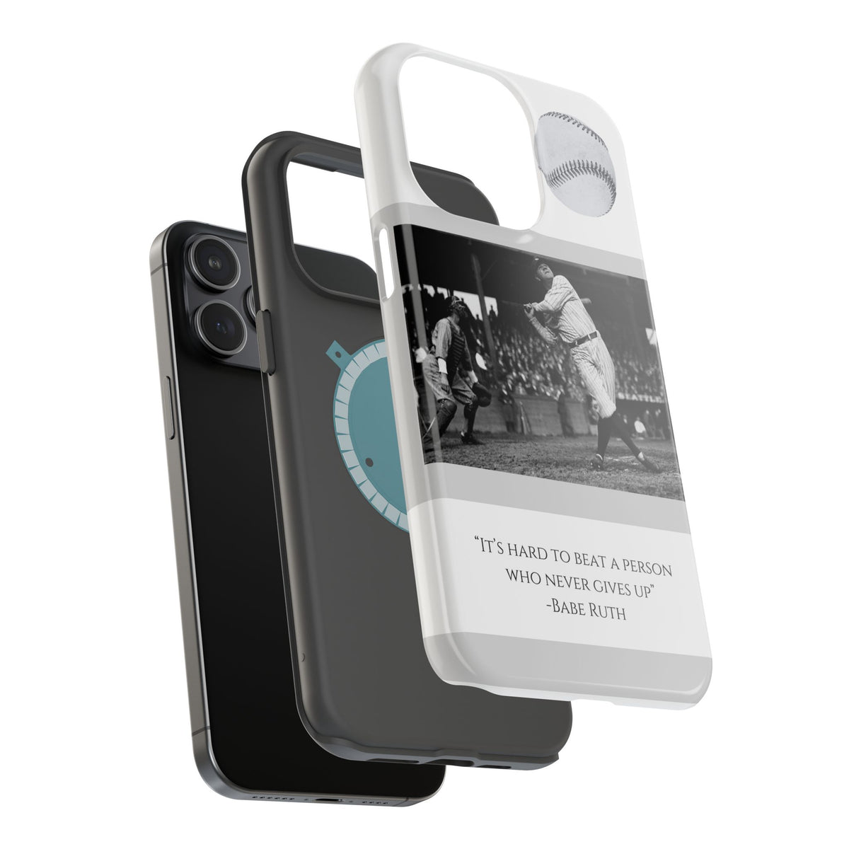 Babe Ruth Baseball Quote Phone Case — Magnetic Impact-Resistant Cover