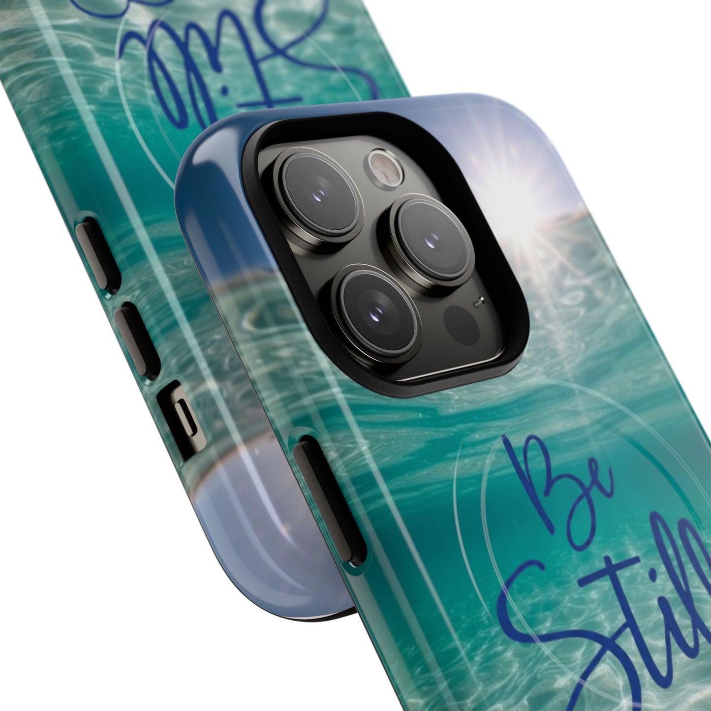 iPhone Tough Magnetic Case — "God Guides and Strengthens You" Angel Feathers Design