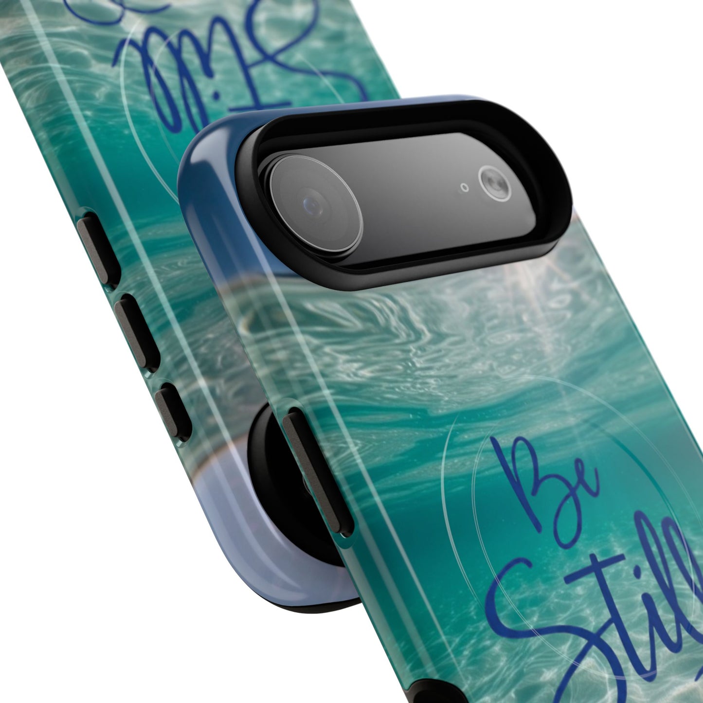 iPhone Tough Magnetic Case — "God Guides and Strengthens You" Angel Feathers Design