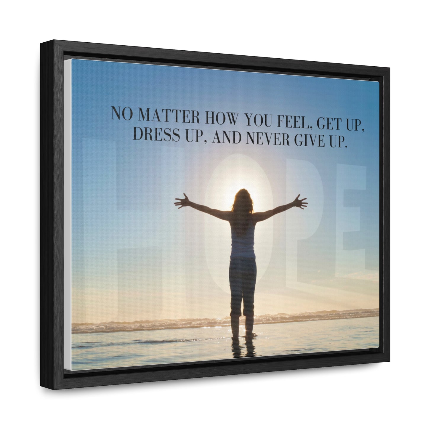 Our Southern Sass Collection - Never Give Up - Gallery Canvas Wraps, Horizontal Frame