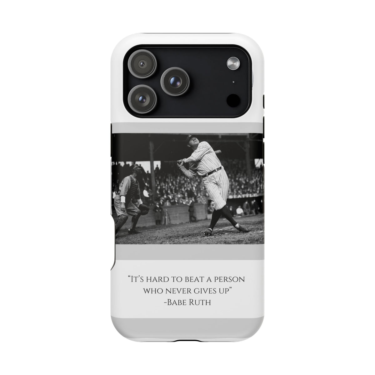 Babe Ruth Baseball Quote Phone Case — Magnetic Impact-Resistant Cover