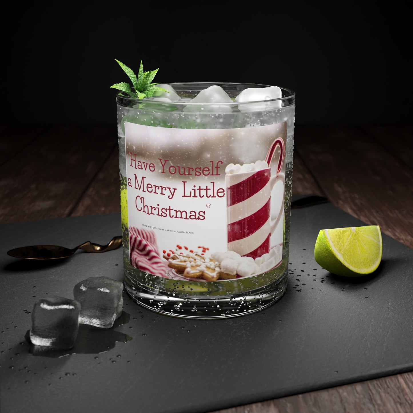 Our Southern Sass Collection - " Merry Christmas" - Bar Glass