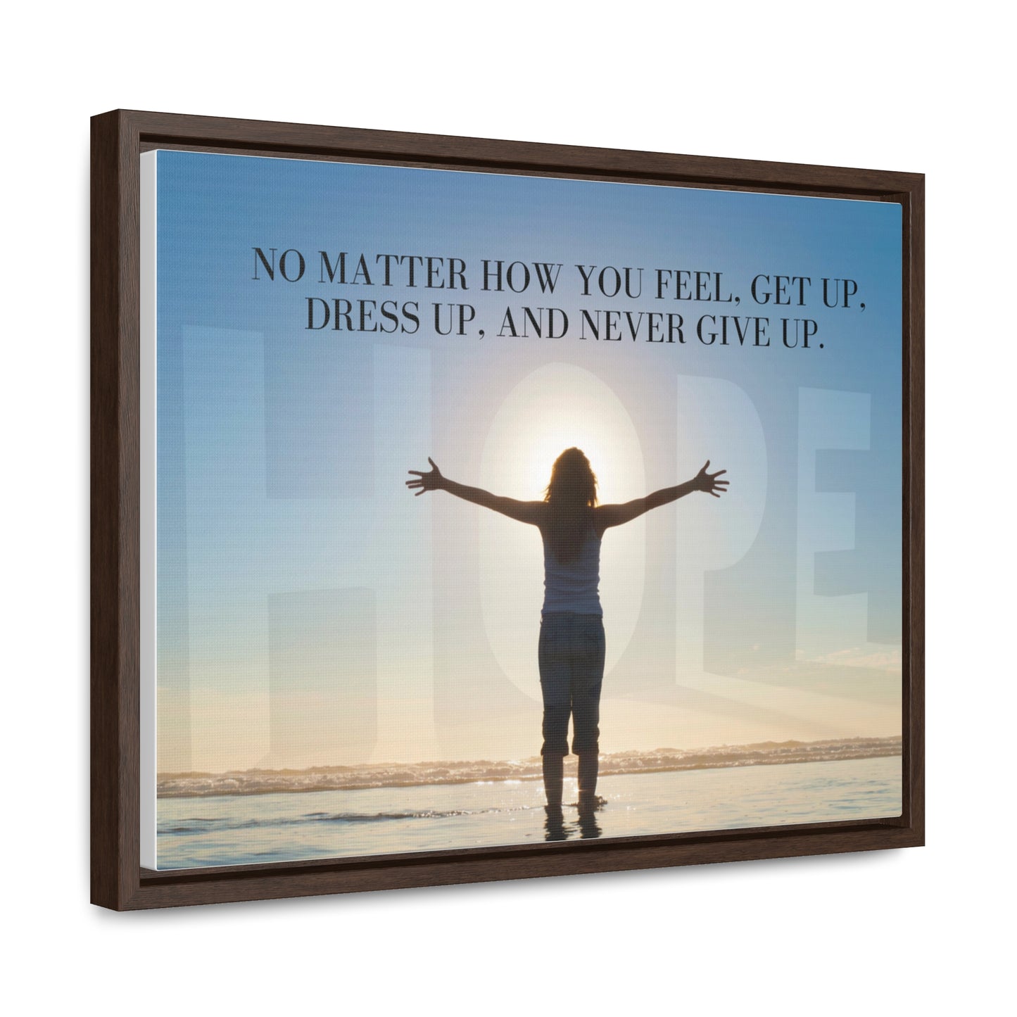 Our Southern Sass Collection - Never Give Up - Gallery Canvas Wraps, Horizontal Frame