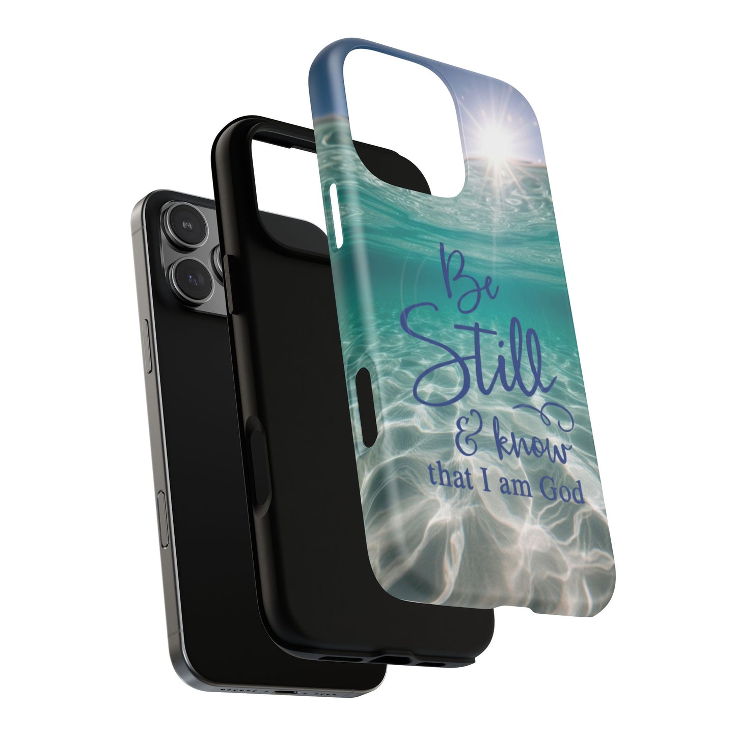 iPhone Tough Magnetic Case — "God Guides and Strengthens You" Angel Feathers Design