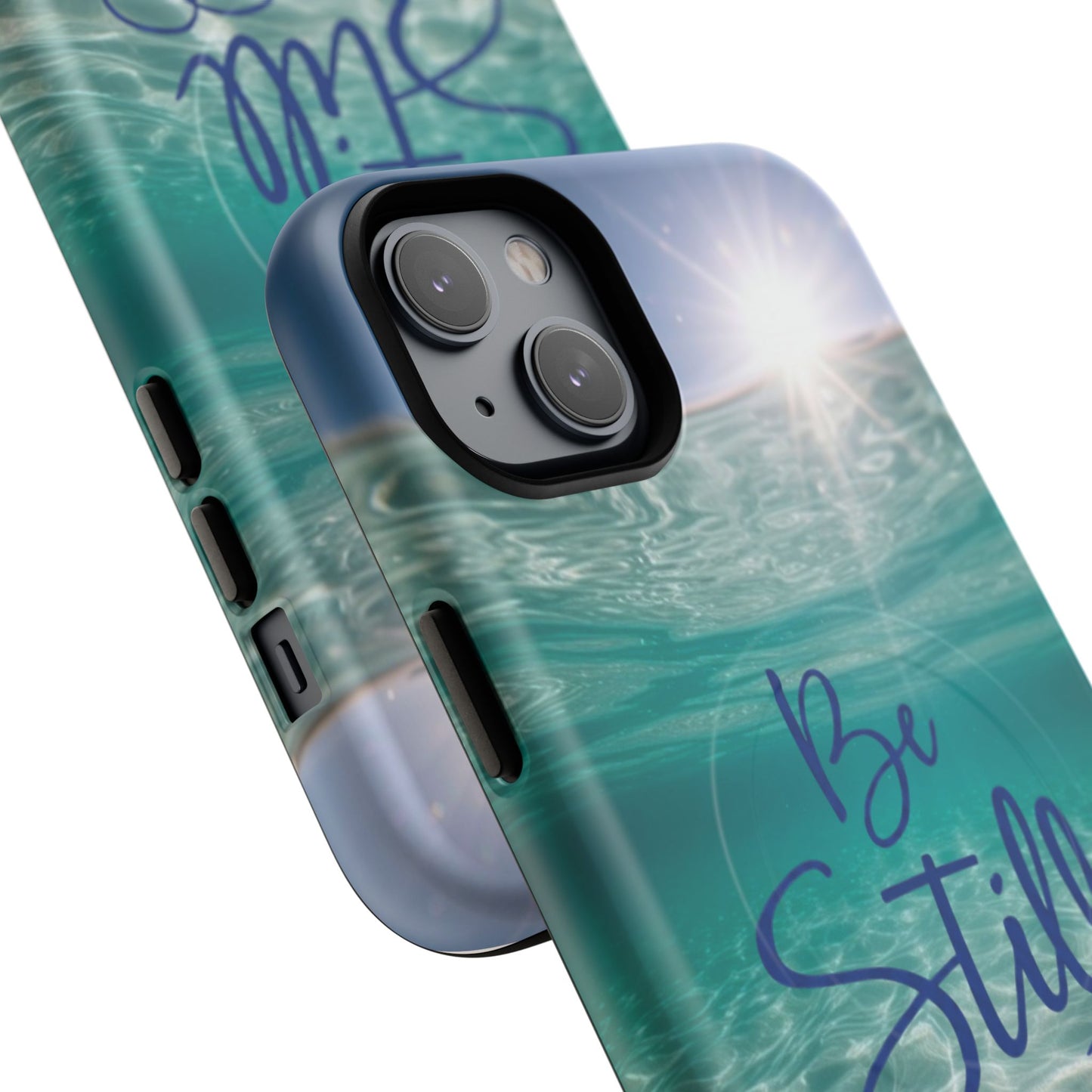 iPhone Tough Magnetic Case — "God Guides and Strengthens You" Angel Feathers Design