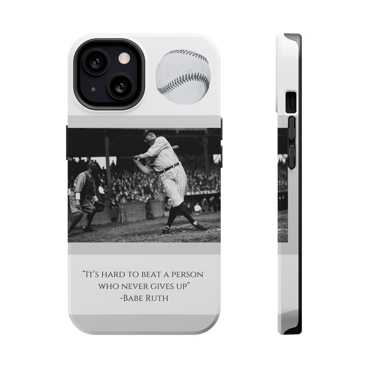 Babe Ruth Baseball Quote Phone Case — Magnetic Impact-Resistant Cover