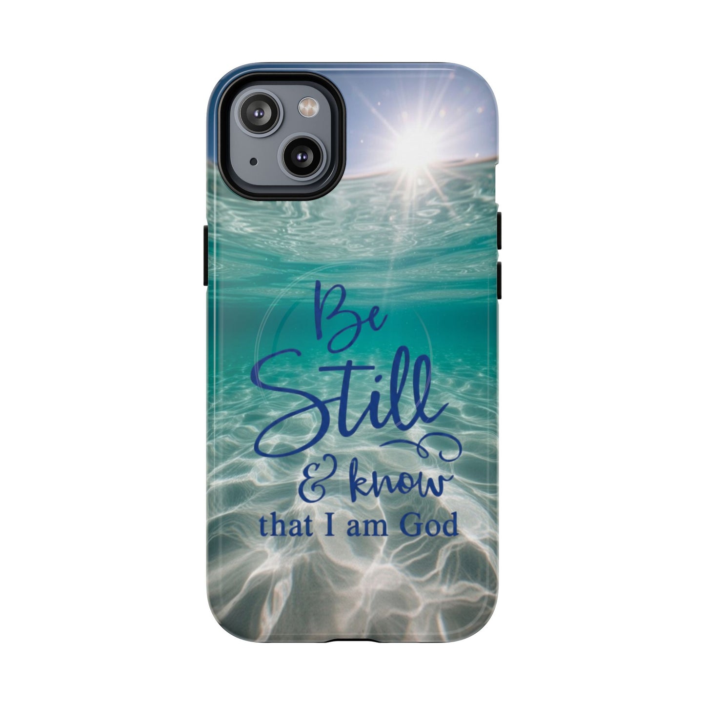 iPhone Tough Magnetic Case — "God Guides and Strengthens You" Angel Feathers Design