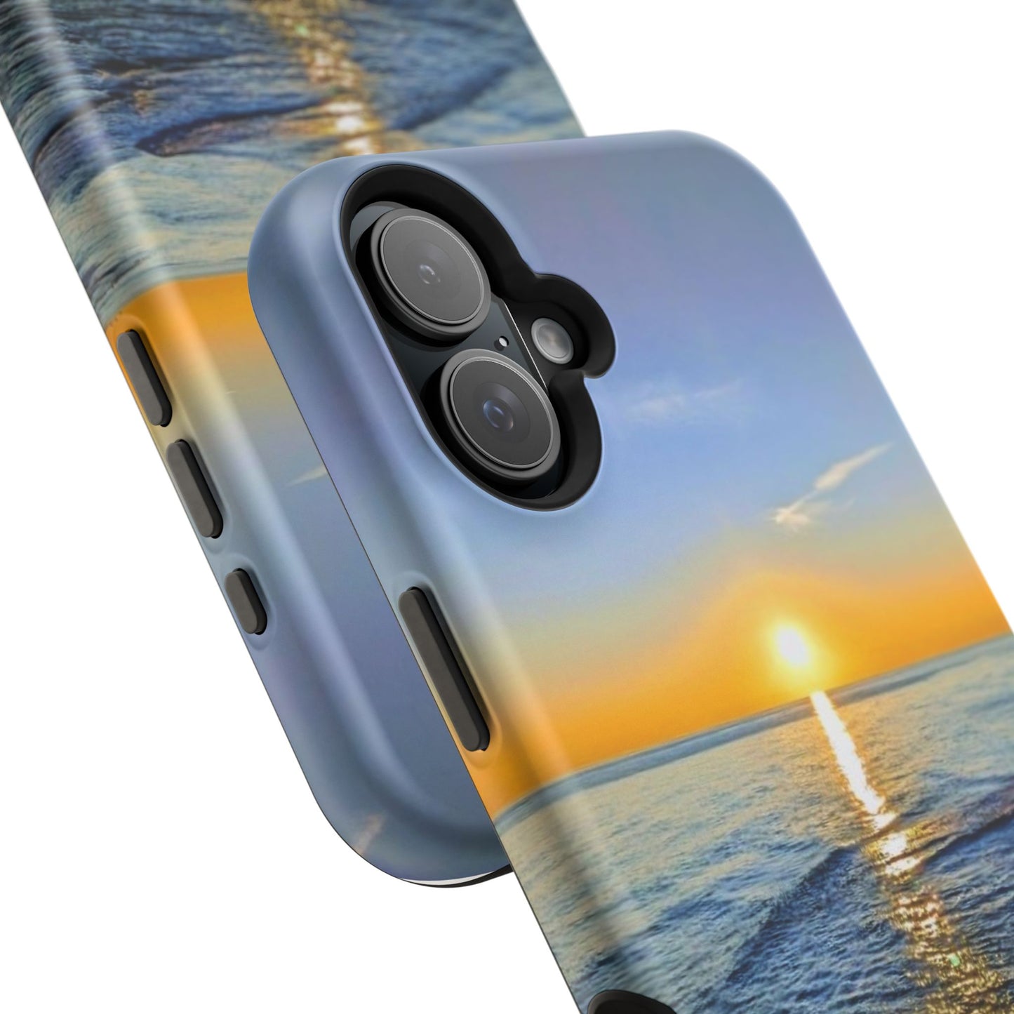 Sunset Over Ocean Impact-Resistant Phone Case — Beach Wave Protective Cover