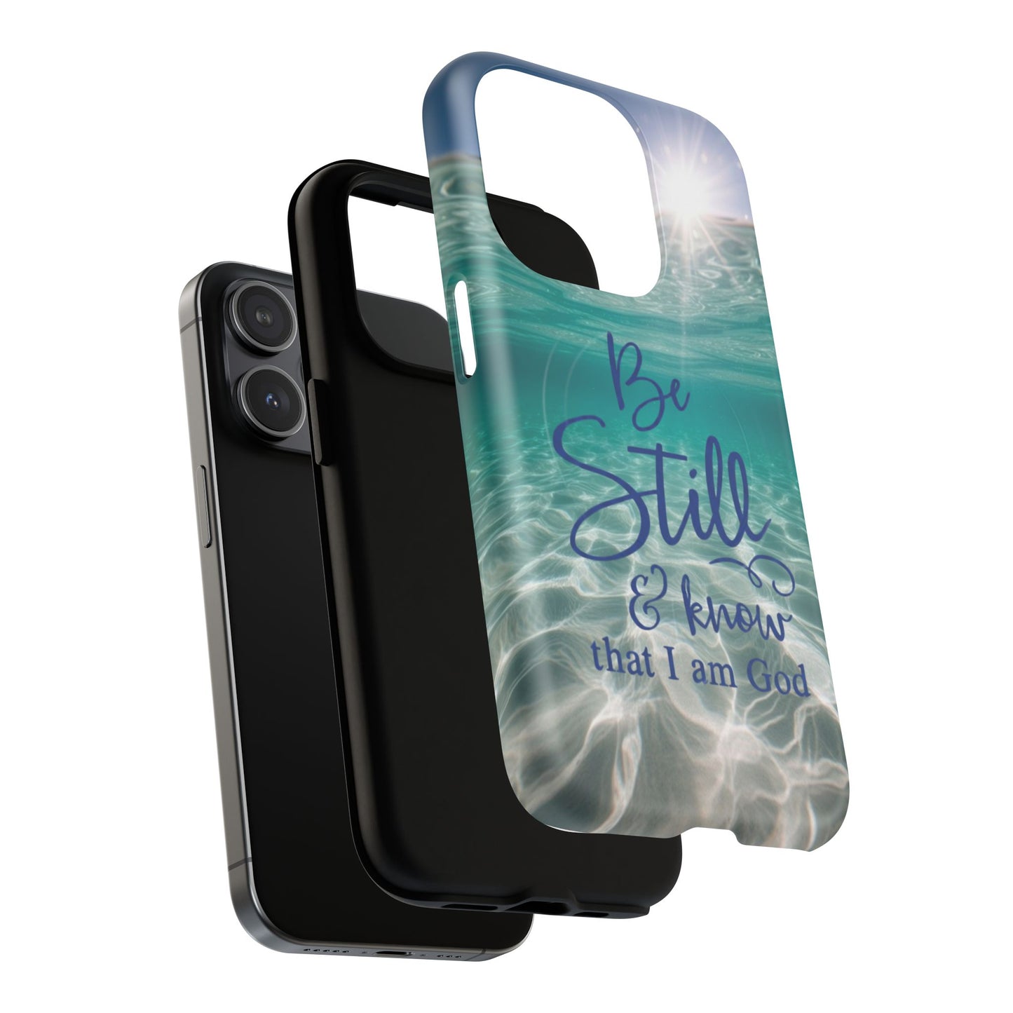 iPhone Tough Magnetic Case — "God Guides and Strengthens You" Angel Feathers Design