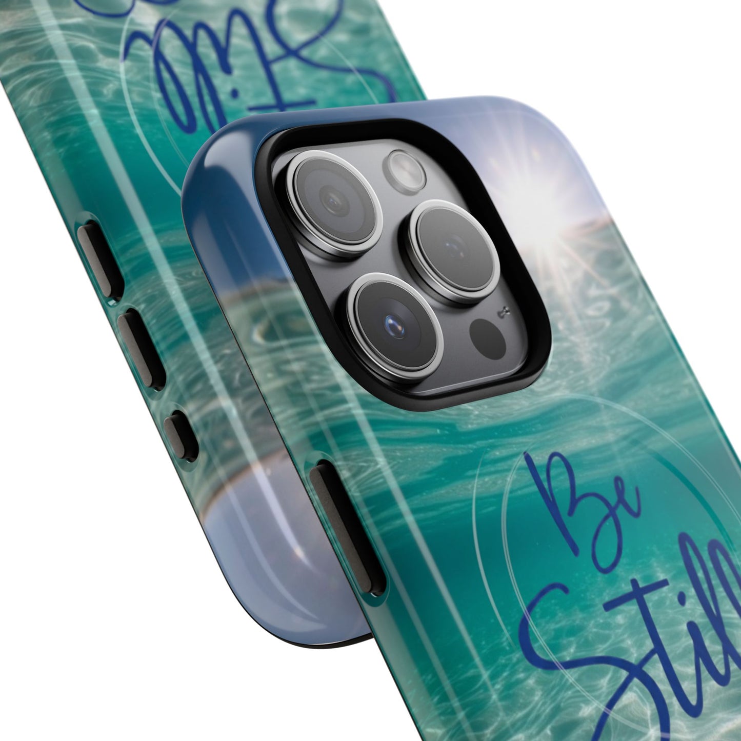 iPhone Tough Magnetic Case — "God Guides and Strengthens You" Angel Feathers Design