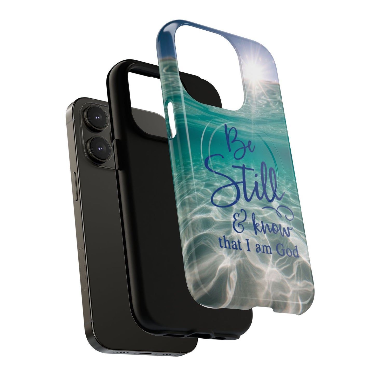iPhone Tough Magnetic Case — "God Guides and Strengthens You" Angel Feathers Design