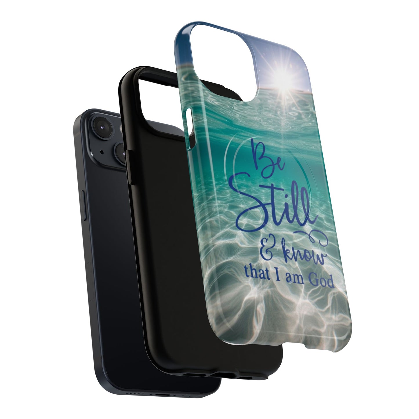 iPhone Tough Magnetic Case — "God Guides and Strengthens You" Angel Feathers Design