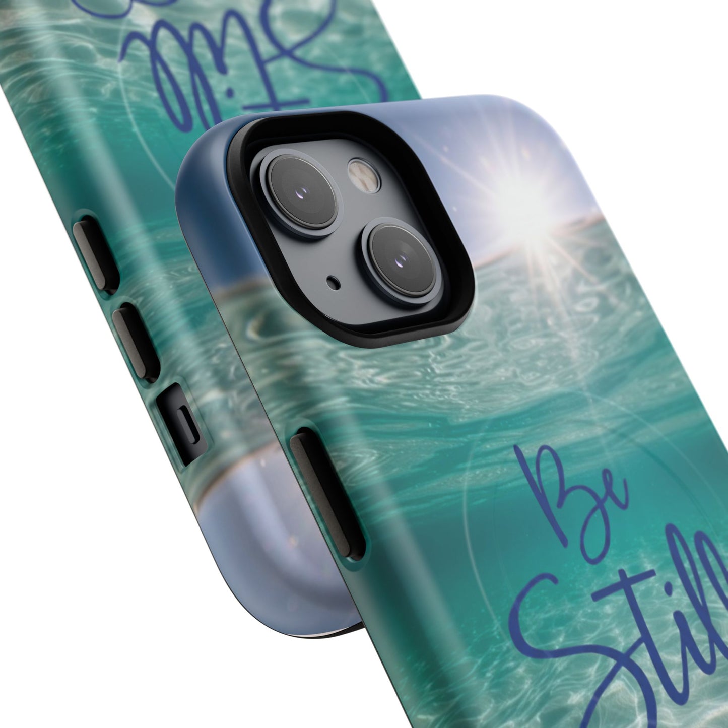 iPhone Tough Magnetic Case — "God Guides and Strengthens You" Angel Feathers Design