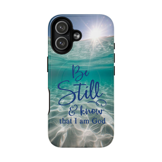 iPhone Tough Magnetic Case — "God Guides and Strengthens You" Angel Feathers Design