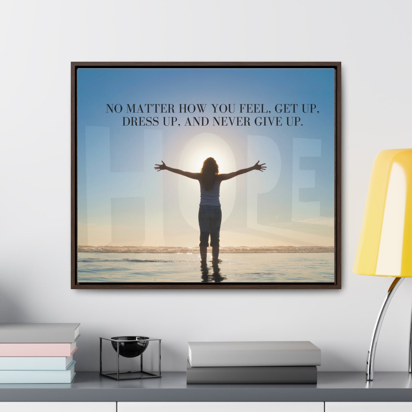 Our Southern Sass Collection - Never Give Up - Gallery Canvas Wraps, Horizontal Frame