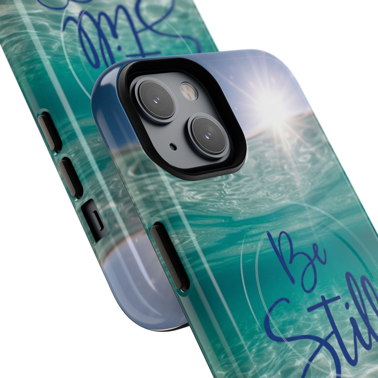 iPhone Tough Magnetic Case — "God Guides and Strengthens You" Angel Feathers Design
