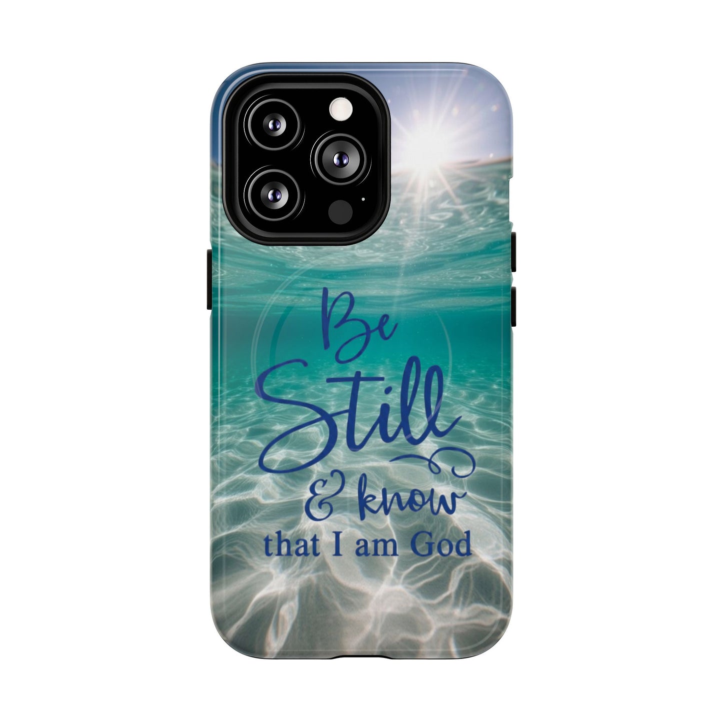 iPhone Tough Magnetic Case — "God Guides and Strengthens You" Angel Feathers Design