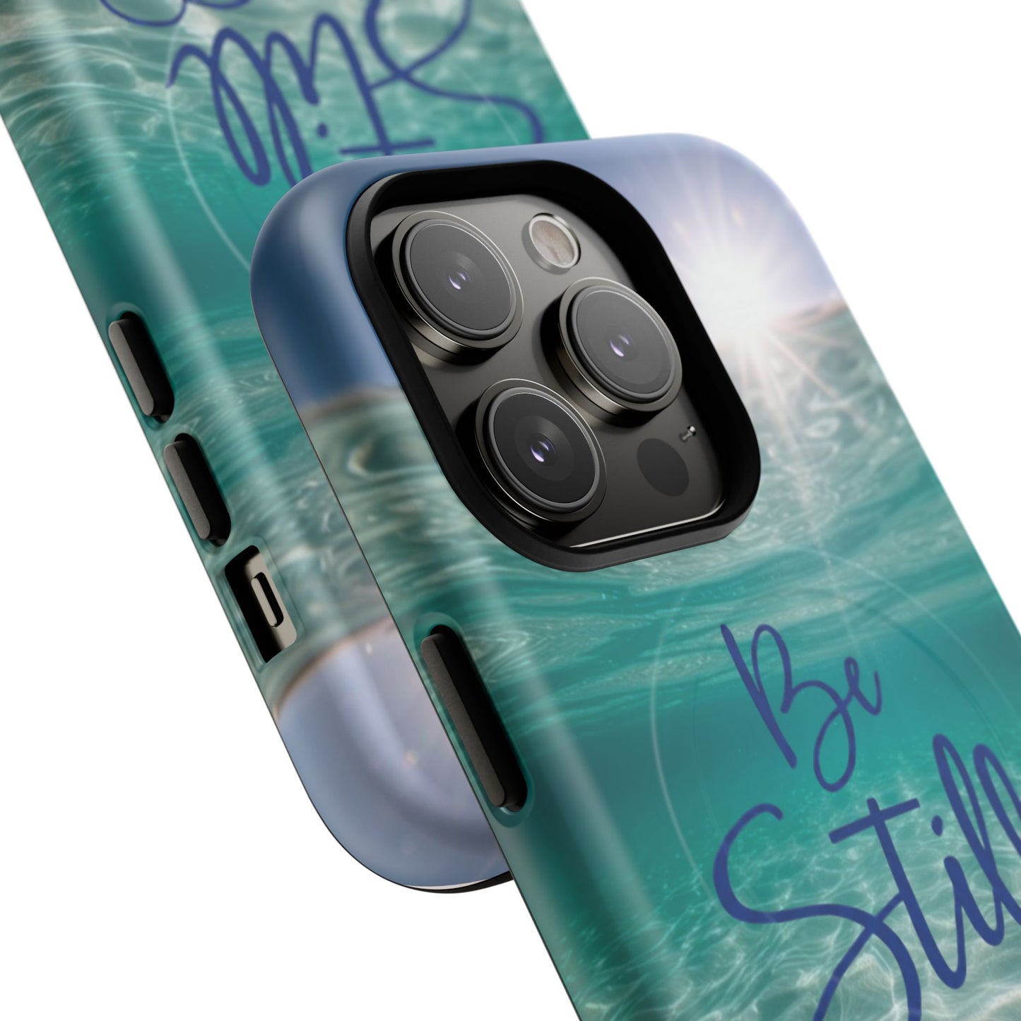 iPhone Tough Magnetic Case — "God Guides and Strengthens You" Angel Feathers Design