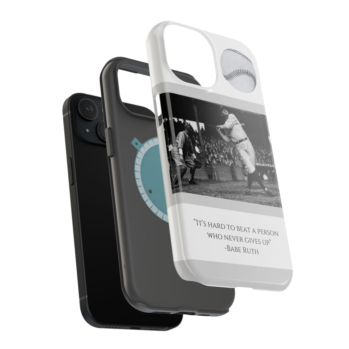 Babe Ruth Baseball Quote Phone Case — Magnetic Impact-Resistant Cover