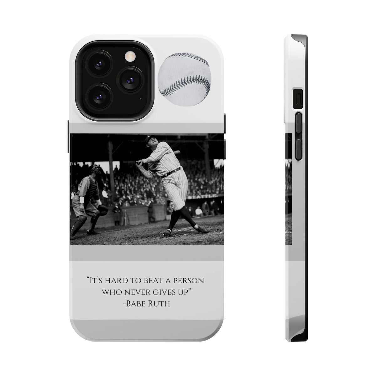 Babe Ruth Baseball Quote Phone Case — Magnetic Impact-Resistant Cover
