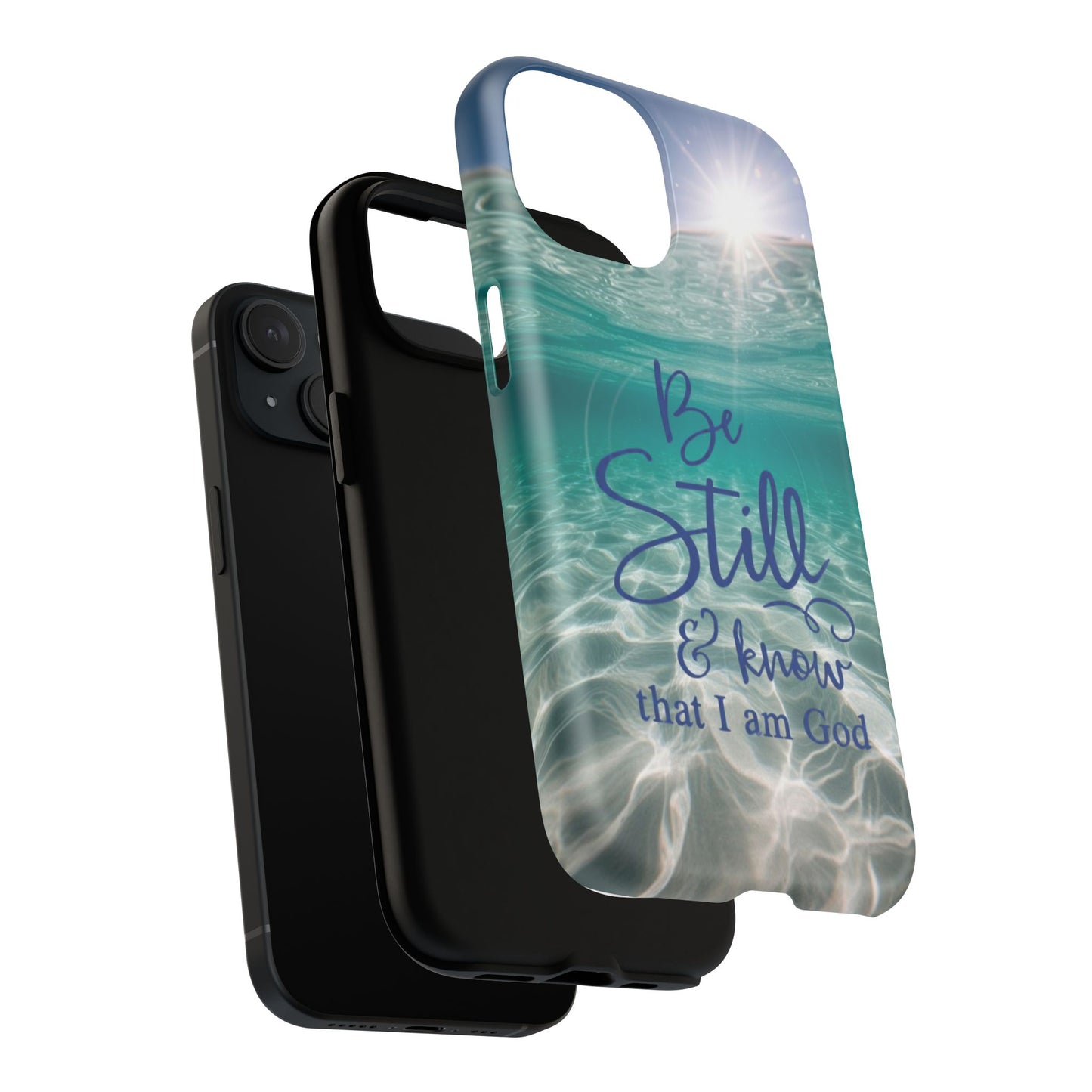 iPhone Tough Magnetic Case — "God Guides and Strengthens You" Angel Feathers Design