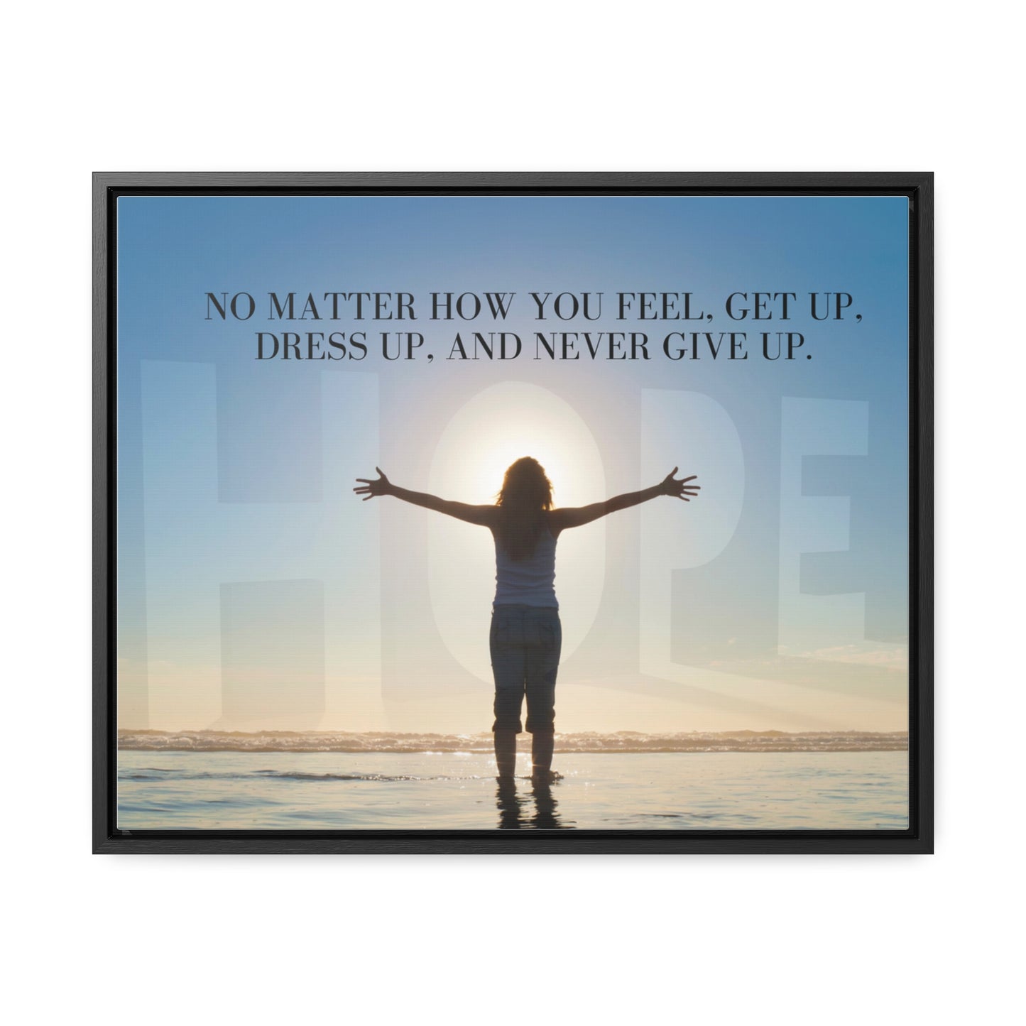 Our Southern Sass Collection - Never Give Up - Gallery Canvas Wraps, Horizontal Frame